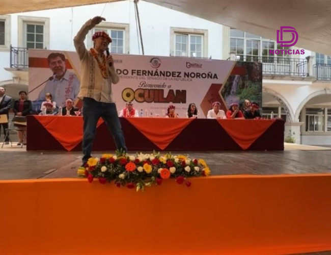 Noroña enfrenta abucheos y reclamos en Ocuilan por tala ilegal de árboles