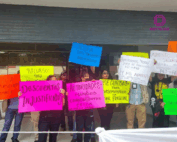 Peritos de la FGJCDMX protestan por condiciones laborales